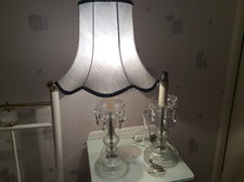 24 Percent Lead Cut Crystal  TableLamps