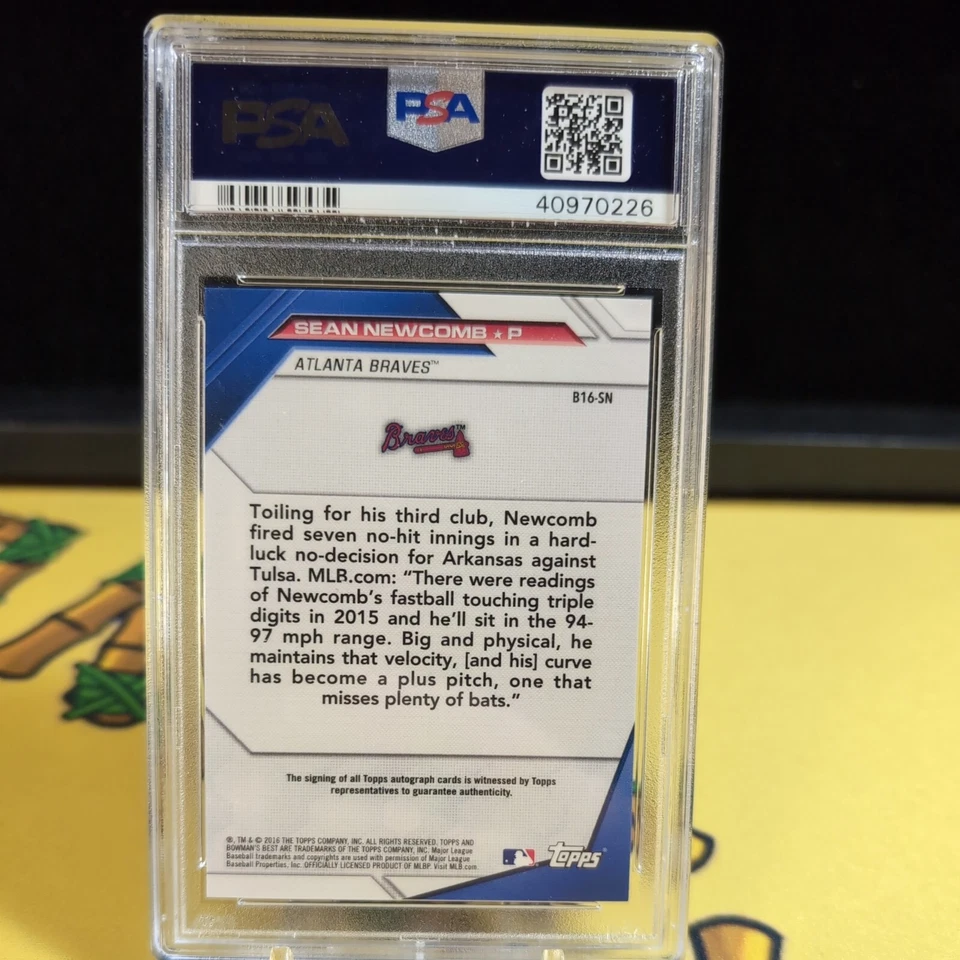 2016 Bowman's Best - Best of 2016 автографы B16-SN Шон Ньюкомб (AU, RC) - Изображение 2 из 3