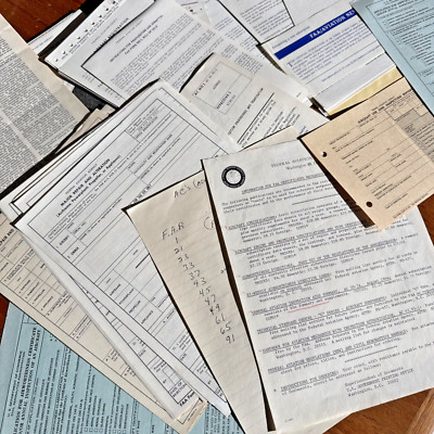 1960s FAA Ephemera Aircraft Registration Repairs Mechanic Guides Advisory Circle
