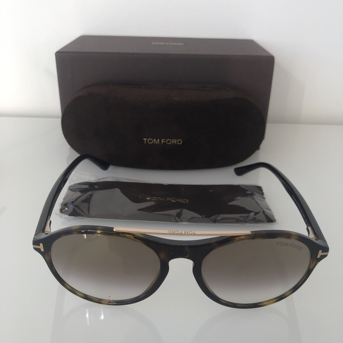 小物 TOM FORD Cameron-02 TF556 53N TOM FORD CAMERON 02 TF556 HAVANA with GOLD ACCENTS 53-17-145 | eBay UK