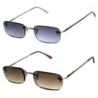 Rimless Spring Temple Sun Reader Men Women Reading Glasses Sunglasses - SR15