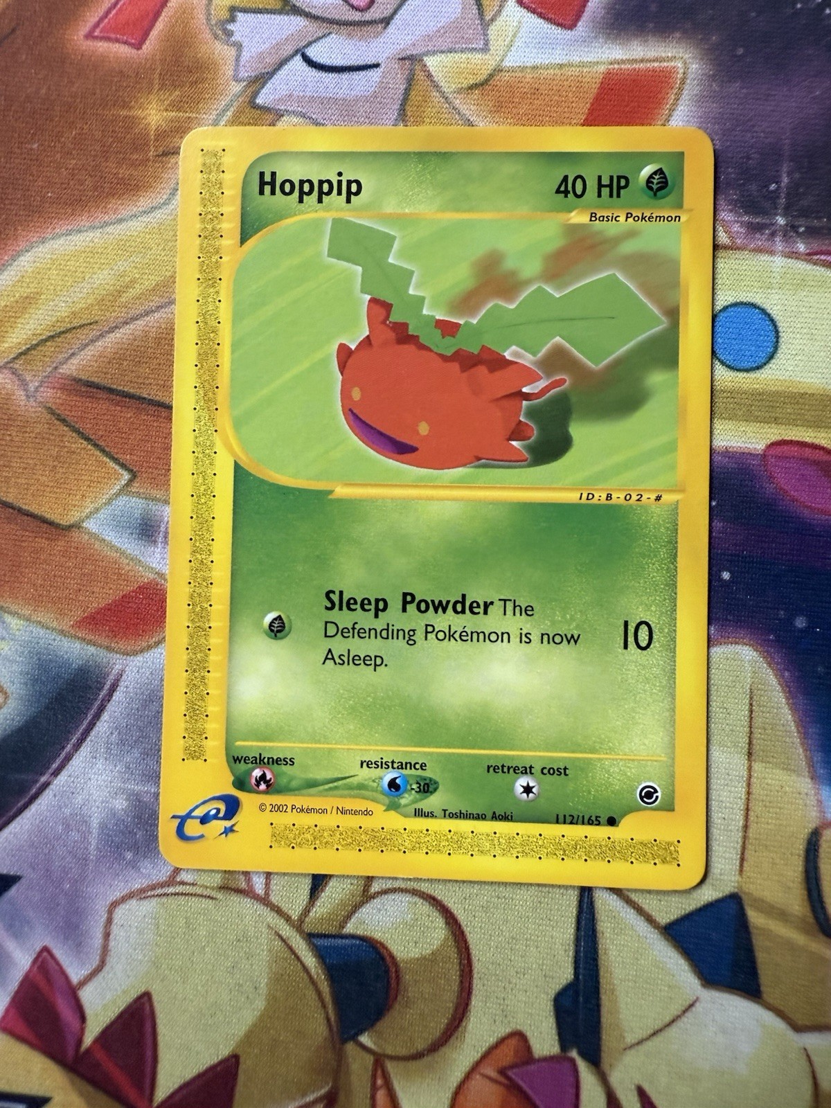 Hoppip - Expedition 112/165 - 2002 WOTC  - Pokémon TCG - E Reader - NM