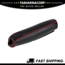 Leather Car Handbrake Cover Protective Shell Fit For Mitsubishi Car Accessories