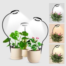 2 in 1 Grow Lights for Indoor Plants, 3 Colors Plant Lights with Black 3 Pack