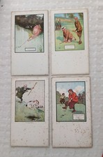 4 Golf Victorian Ink Blotters c1910
