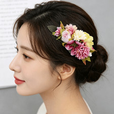 Simulation Floral Flower Hair Comb Vintage Bridesmaid Headwear Beach