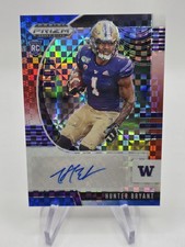 2020 Panini Prizm Draft Picks Hunter Bryant #285 Auto /99 Rookie Card