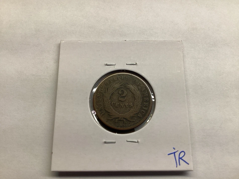 1868 Two Cent Piece 2nd Year Minted Coin 062925 52tr - Image 4 of 4