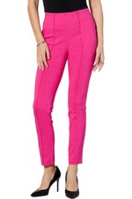 Nina Leonard Millennium Tummy-Smoothing Ankle Pant Dragonfruit