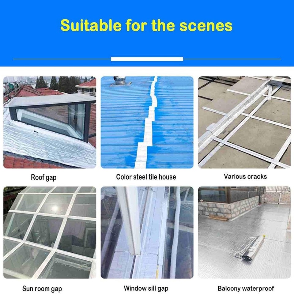 5M Butyl Sealant Tape Leak Cracks Repair Tape Flashing Band Gutter Roof ...