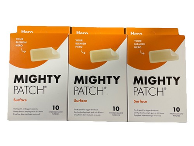 #ad 3pack Hero Cosmetics Mighty Surface Patch 10ct Exp Date 02 21 2026 Sealed $12.75
