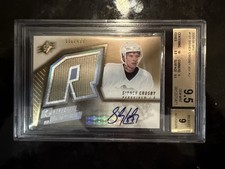 2005-06 SPX Sidney Crosby Rookie Jersey Auto BGS 9.5 