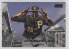 2018 Topps Stadium Club Black Foil Gregory Polanco #255 1h5