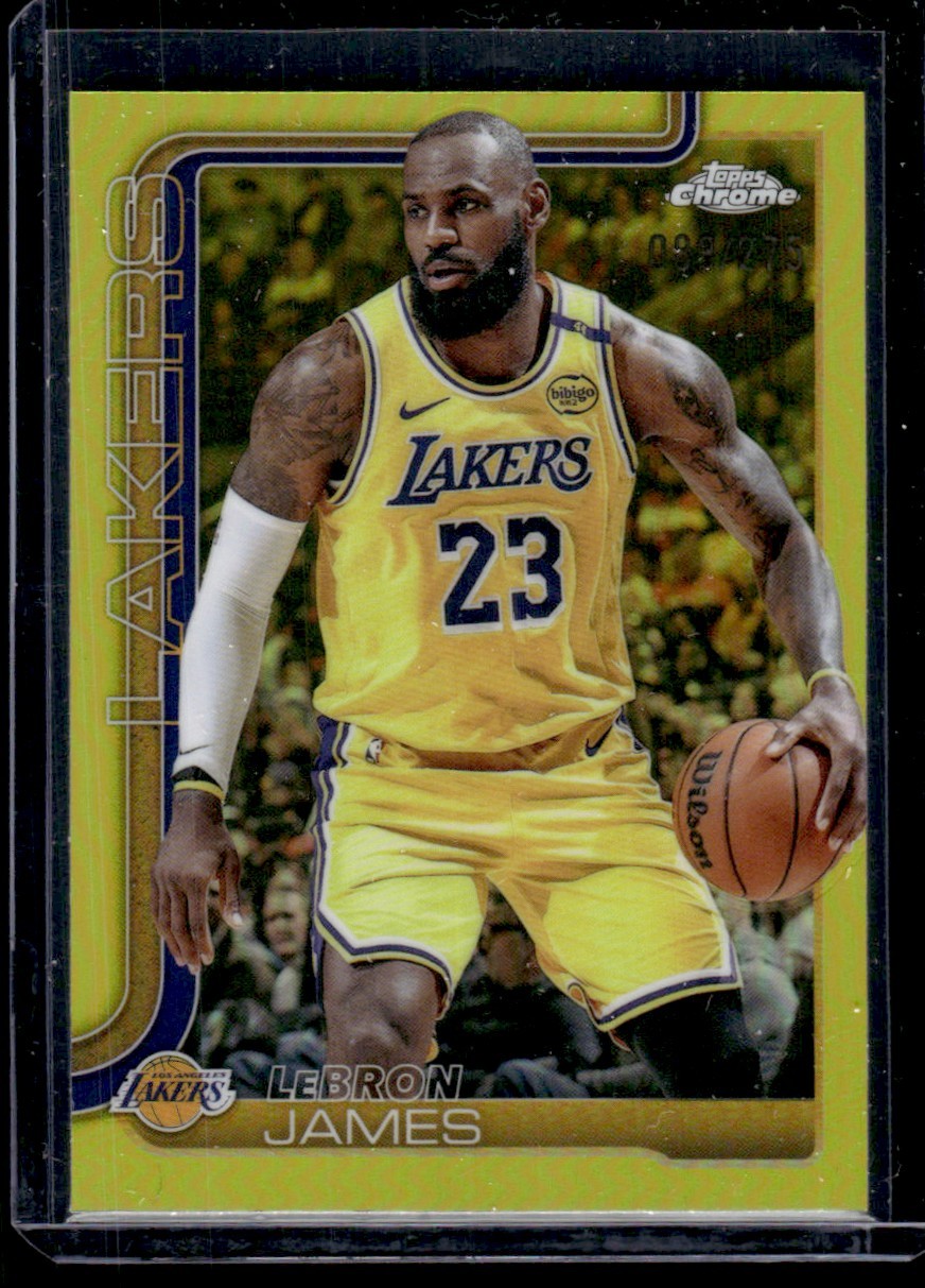 LEBRON JAMES 2025-26 TOPPS CHROME #127 YELLOW REFRACTOR /275