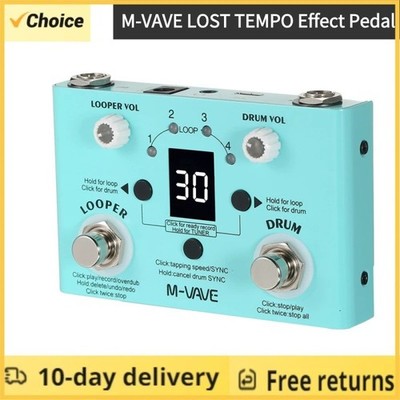 M-VAVE LOST TEMPO Effektpedal Drum & Looper Effektor 2-in-1 Looper & F9V3