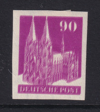 GERMANY 1951 variety double print SCOTT #657 90PF. IMPERF MH MI. #96
