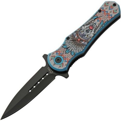 Rite Edge Folding Knife 3.5'' Black Finish 3Cr13 Steel Blade ABS Handle 300603-WF