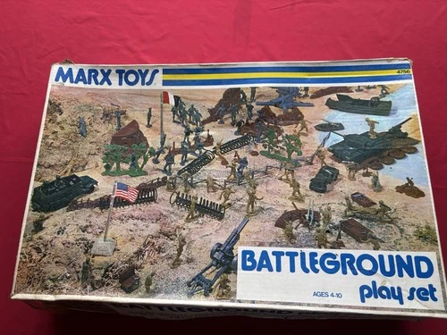 Marx Battleground play set #4756 Plastic Soldiers Vehicles Accessories