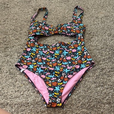 Body Glove Vivid Field Eli One-Piece Swimsuit Floral Large