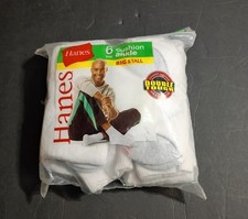 6 White Ankle Socks New