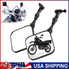 Pair Motorcycle Side Rear View Mirrors For Suzuki DR 200 250 DR350 DRZ400