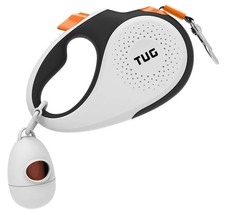 TUG 360 Tangle-Free Retractable Dog Leash with Waste Bag Dispenser Small,