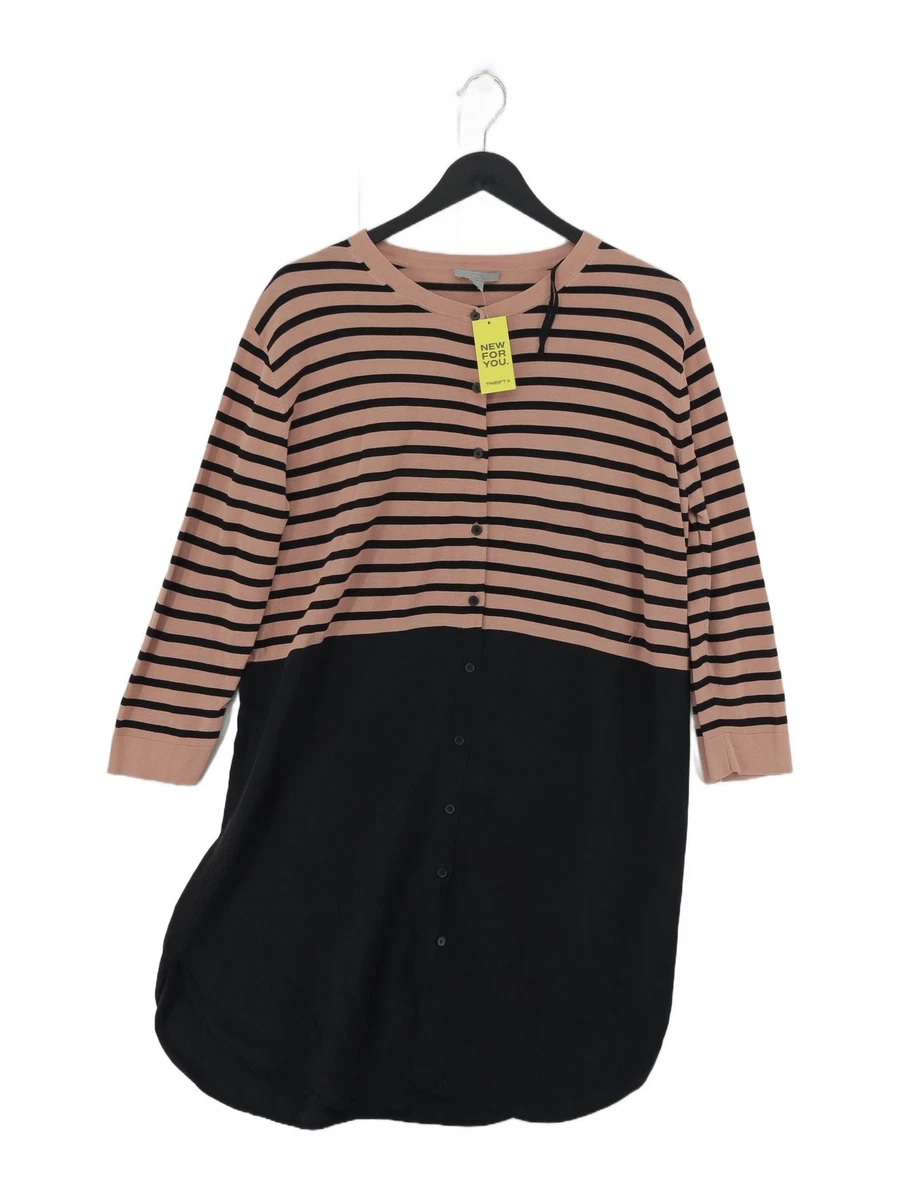 cos brown stripe dress Wool Striped Dress by Ter et Bantine- La Garçonne