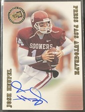 Josh Heupel 2001 Press Pass SE On-Card Auto Autograph Rookie RC Oklahoma. rookie card picture