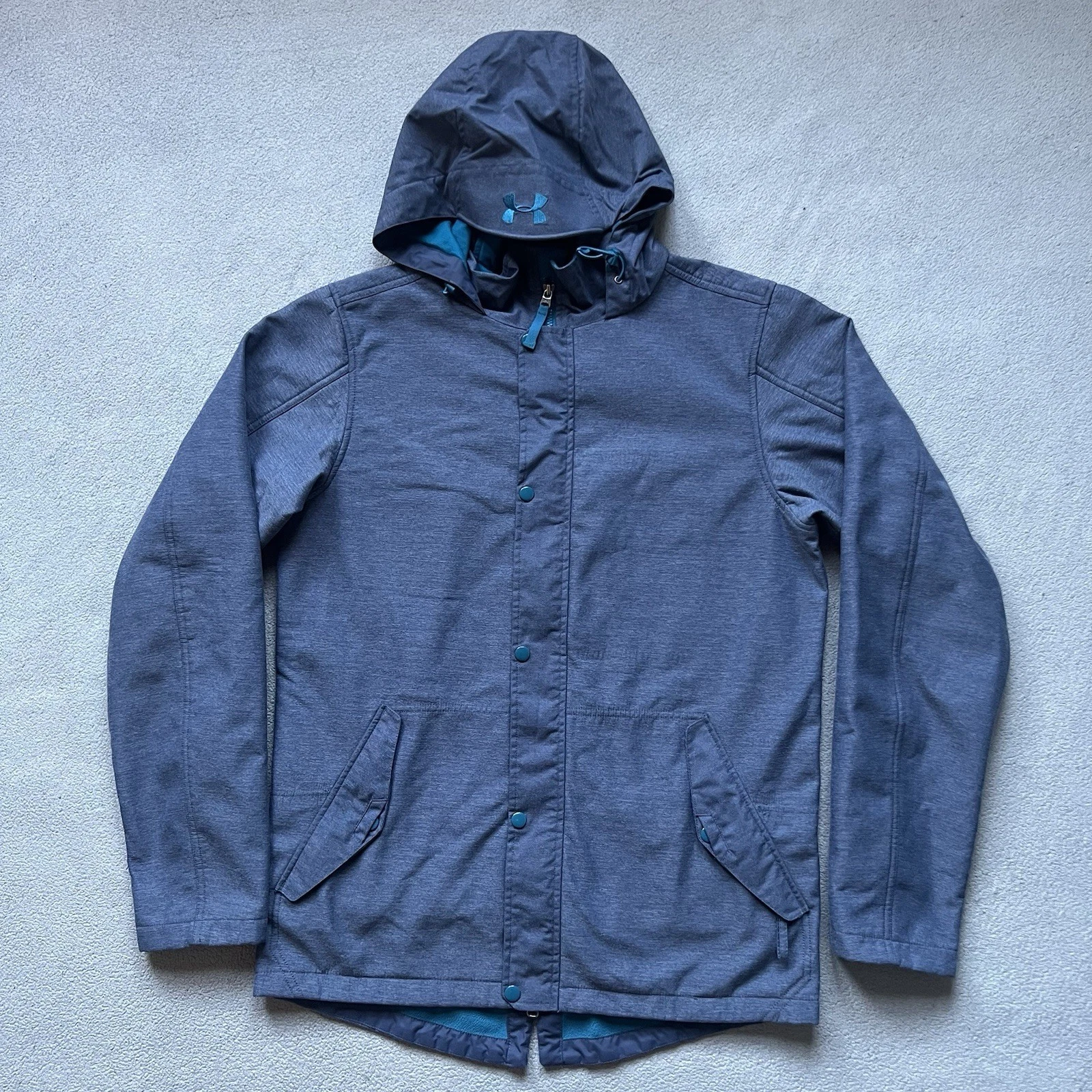 Under Armour Jacket Mens Large Blue Full Zip Sport MTN Outdoor Snowboard Ski