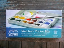 Winsor  Newton Sketchers' Pocket Box Water Colours Set of 12