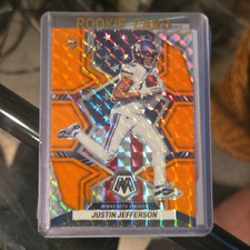 Panini 2022 Mosaic National Pride Justin Jefferson #264 Vikings Rookie Card. rookie card picture