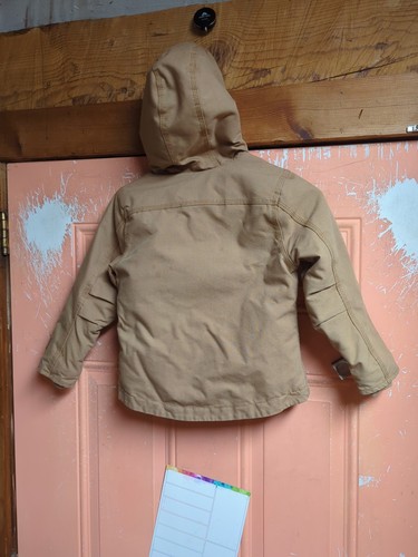 Carhartt CP9501-230 Quick Duck Insulated Quilt Lined Girls Hooded Jacket XXS 4/5 - Picture 9 of 9
