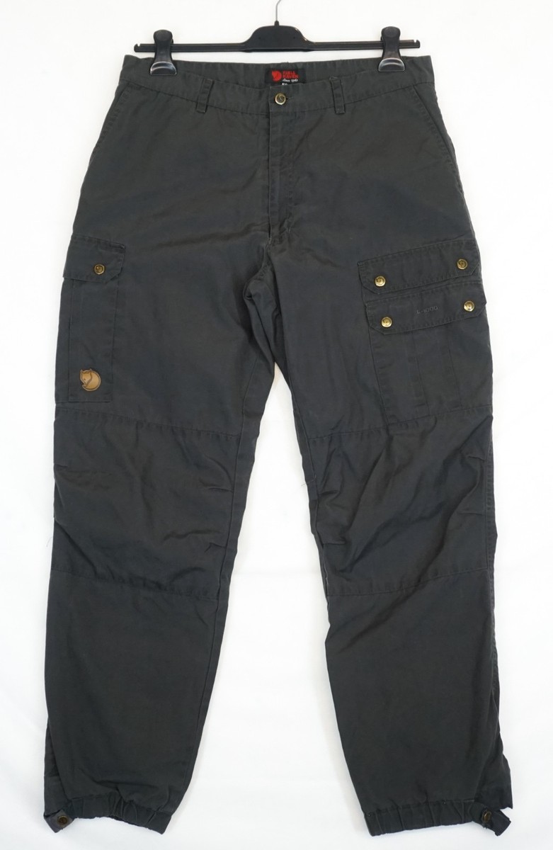 Fjallraven G1000 Dark Gray Hiking Pants Men's Size 50 or W34 L33