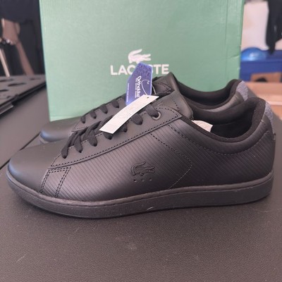 Lacoste Carnaby Evo 319 9 SMA LTH Blk Blk Mens US Size 10 Brand New 38SMA004302H