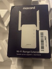 macard Dual Band Dual-Band Wireless Wi-Fi Range Extender White Extender