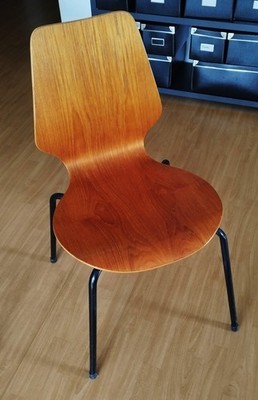 5 Arne-Jacobsen-Stühle, original 1960er aus Dänemark, stapelbar