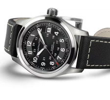 Hamilton Khaki Field Men's Black Watch with Leather Band - H70455733 2