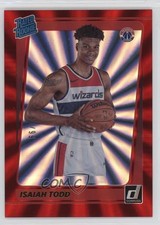 2021-22 Panini Donruss Rated Rookie Holo Red Laser 61/99 Isaiah Todd #237 0a3