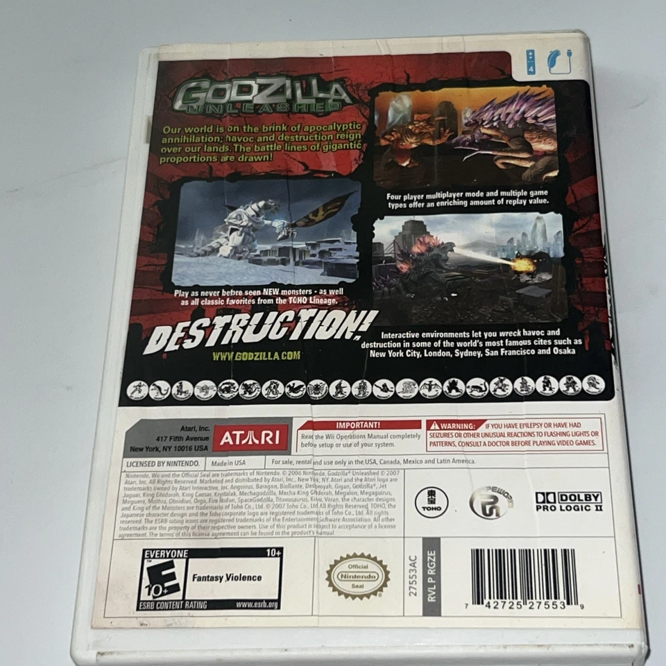 Godzilla: Unleashed - Nintendo Wii, 2007 | WII | Resurgido Foto 4 de 4