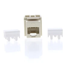 Pass & Seymour Ivory Keystone Cat5e Universal Jack RJ45 T568A/B Wiring AC-C5EKEY