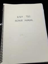  BELL & HOWELL TQ I 16mm Projector Service Manual And Parts Catalog 