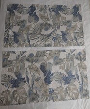 Tommy Bahama Raw Coast Blue CAL KING Pillow Shams Tropical 100 Cotton Set of 2