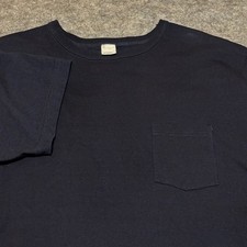 3sixteen Shirt Mens 2X Navy Blue Pocket T Cotton Made in USA Huckberry Minimal