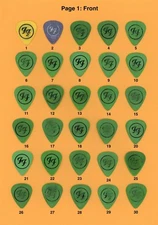 Foo Fighters Dave Grohl Pat Smear Authentic Guitar Pick - Stage Used - YOU PICK