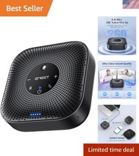Conference Speakerphone M0 Plus, 4 AI Mics 360 Voice Pickup, Noise Reduction...