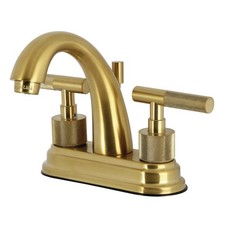 Kingston Brass KS861.KNL Convergent 1.2 GPM Centerset Bathroom - Brass
