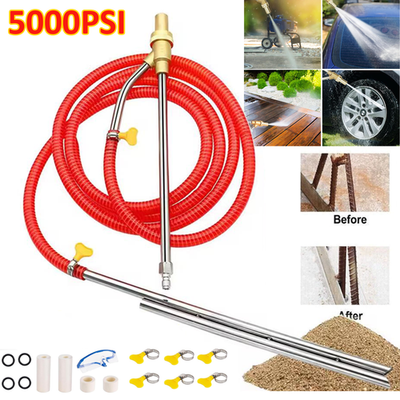 #ad Pressure Washer Sandblasting Kit 5000 Psi Wet Sandblaster Attachment Power Washe $30.99