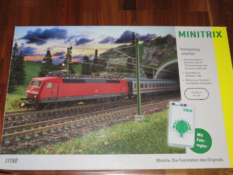 N Minitrix 11150 Startpackung InterCity der DB AG Neuwertig OVP 9682