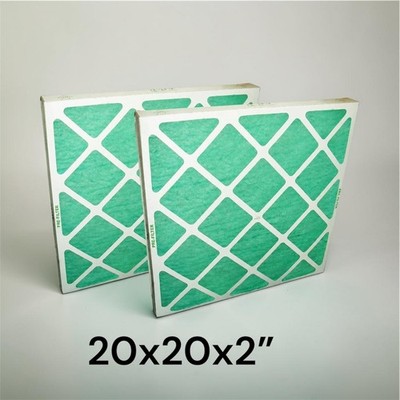 2x Spritzkabine Filterkarte Gitter Vorder- und Rückseite Filter 20x20x2''