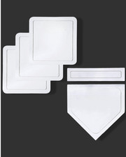 Baseball Base Set Throw Down Bases with Home Plate Pitcher's Rubber